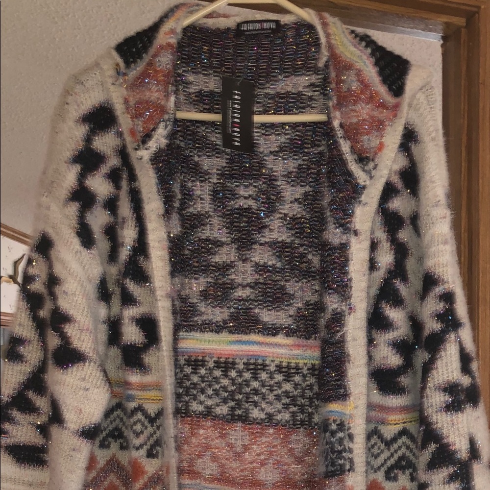 Tribal Print Cardigan